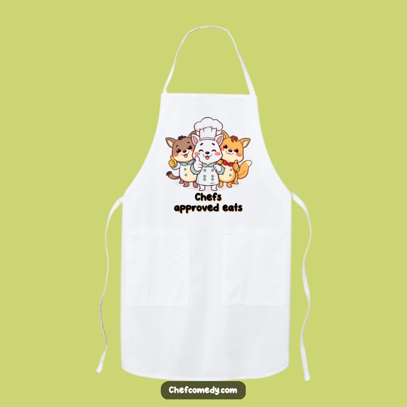 Funny Animal Chefs Apron: Thumbs Up Protection for Culinary Pros