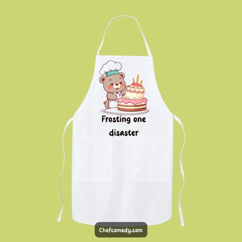 Funny Bear Chef Apron: Hilarious Baking Protection for Messy Cooks