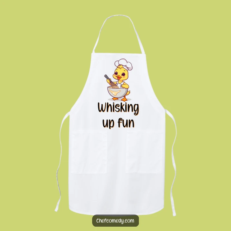 Funny Kawaii Duck Chef Apron: Cook with Energetic Flair and Baking Fun