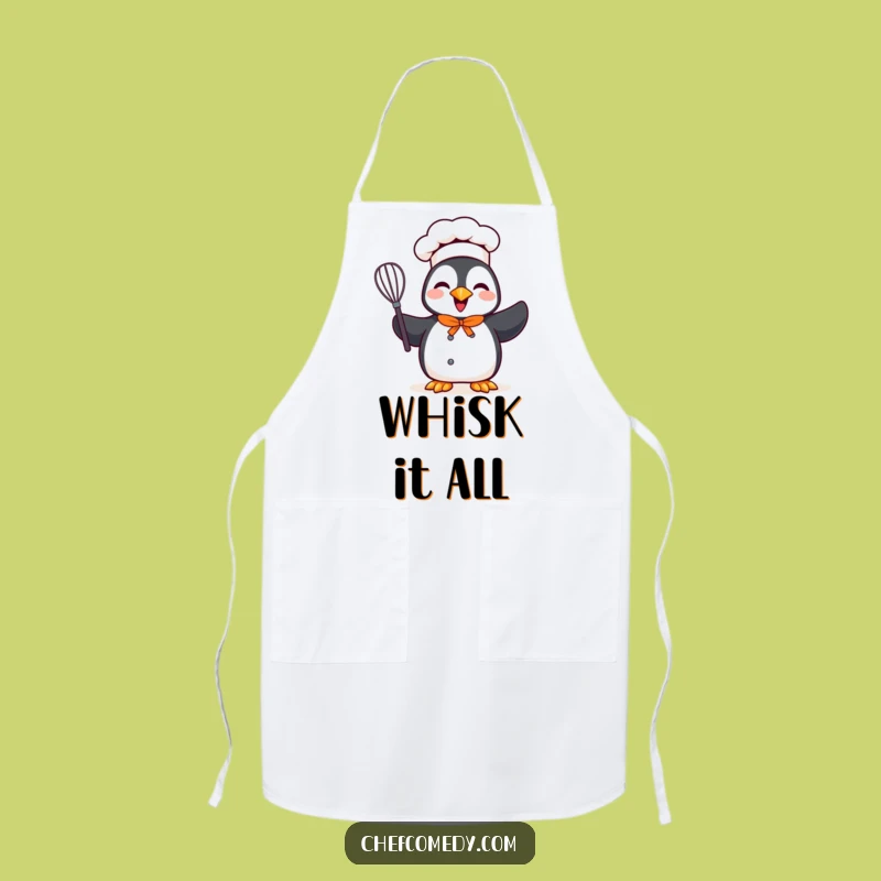 Funny Penguin Chef Apron - Kitchen Cheer for Aspiring Cooks