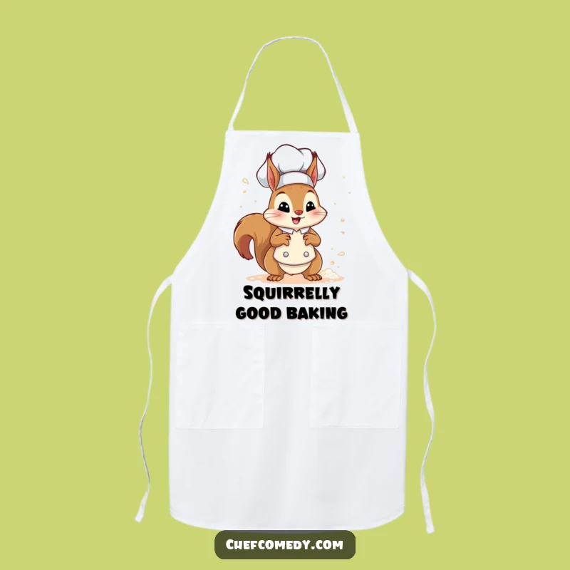 Funny Squirrel Chef Apron - Hilarious Kitchen Wear for Aspiring Bakers