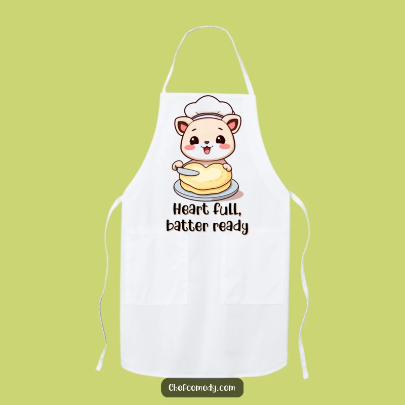 Funny Chef Animal Heart Pancake Apron: Cook with Love and Laughter