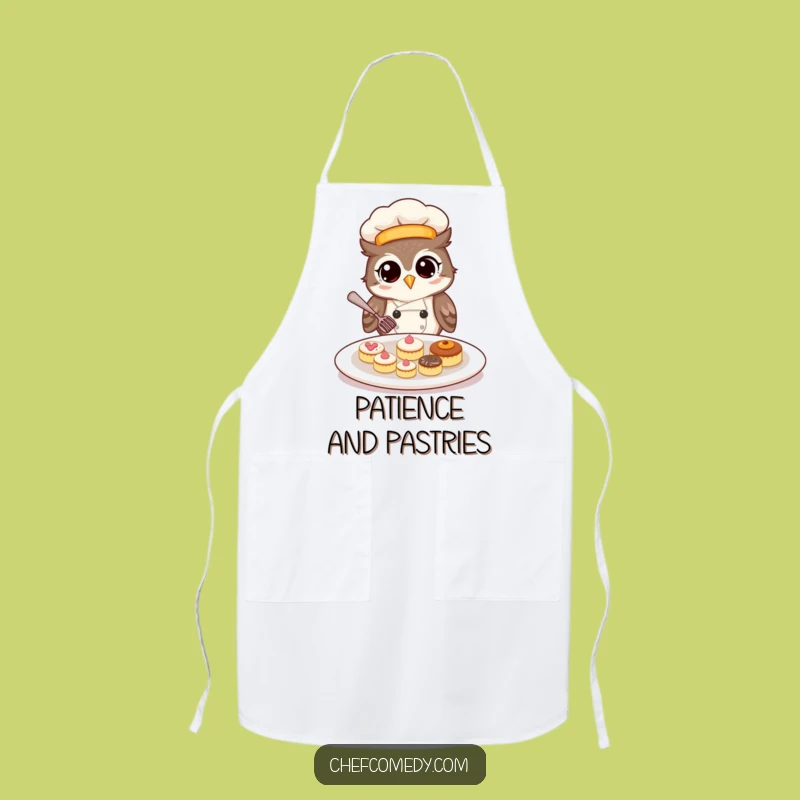 Funny Owl Chef Apron: Cook with Precision and a Smile