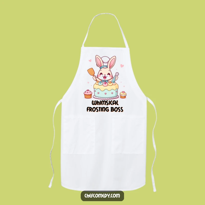 Whimsical Rabbit Chef Apron: Bake with Giggles, Perfect Gift!