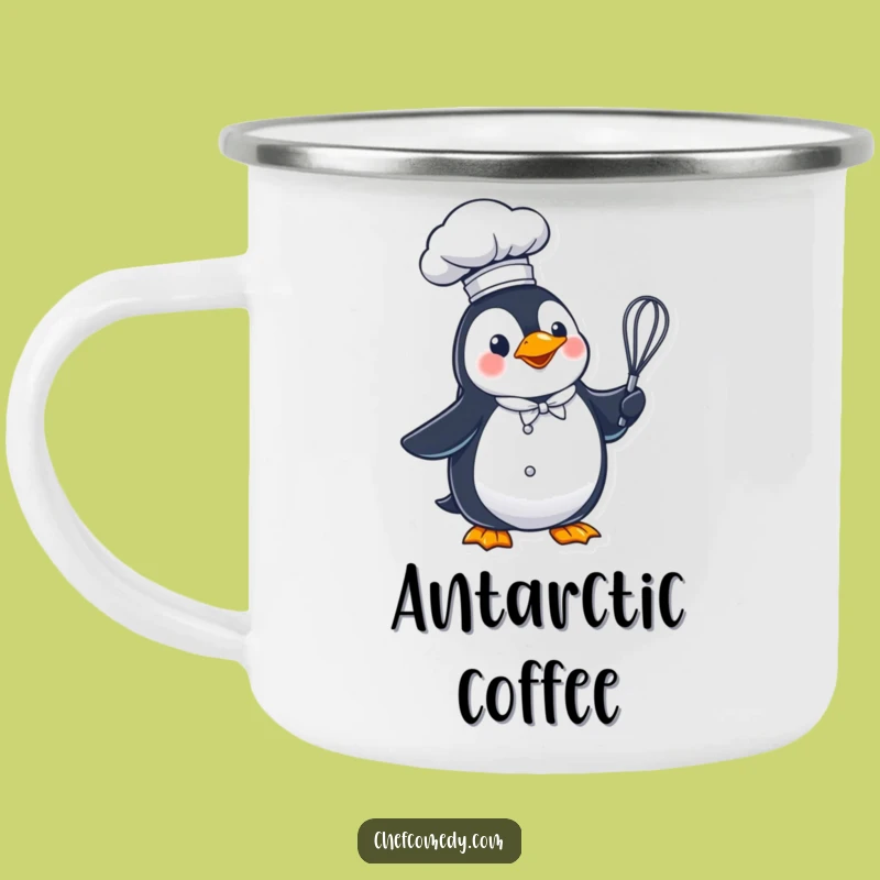 Funny Penguin Chef Camping Mug - Sip Your Adventures with Whimsical Flair!