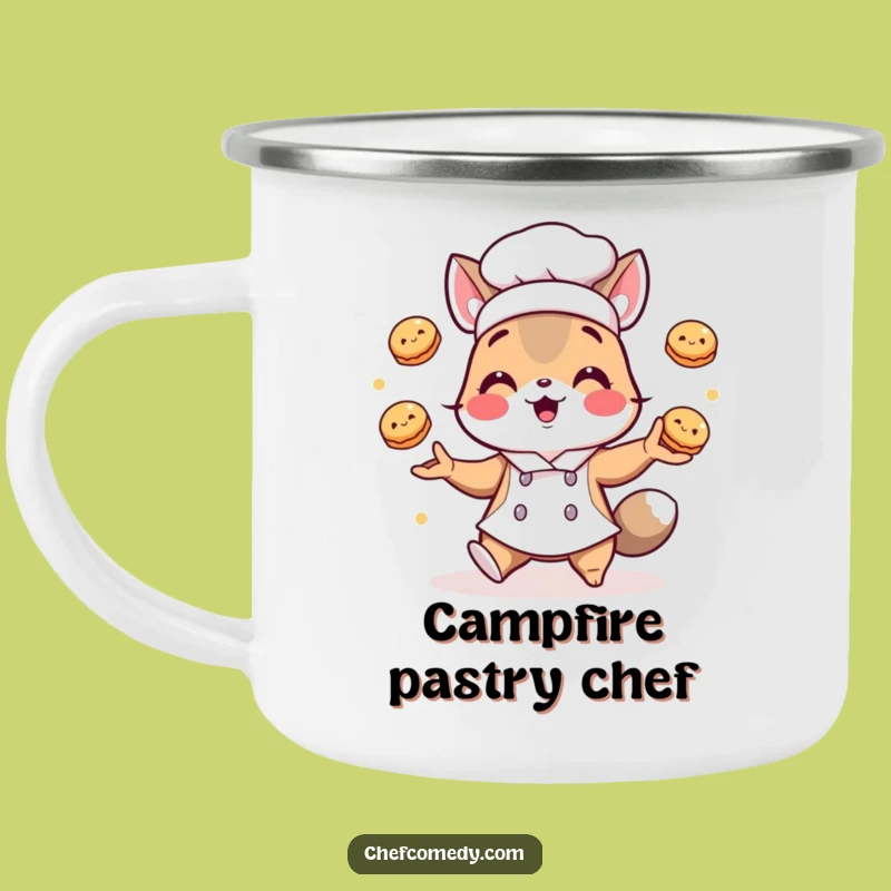 Funny Chef Animal Pastry Camping Mug: Durable Drinkware for Bakers