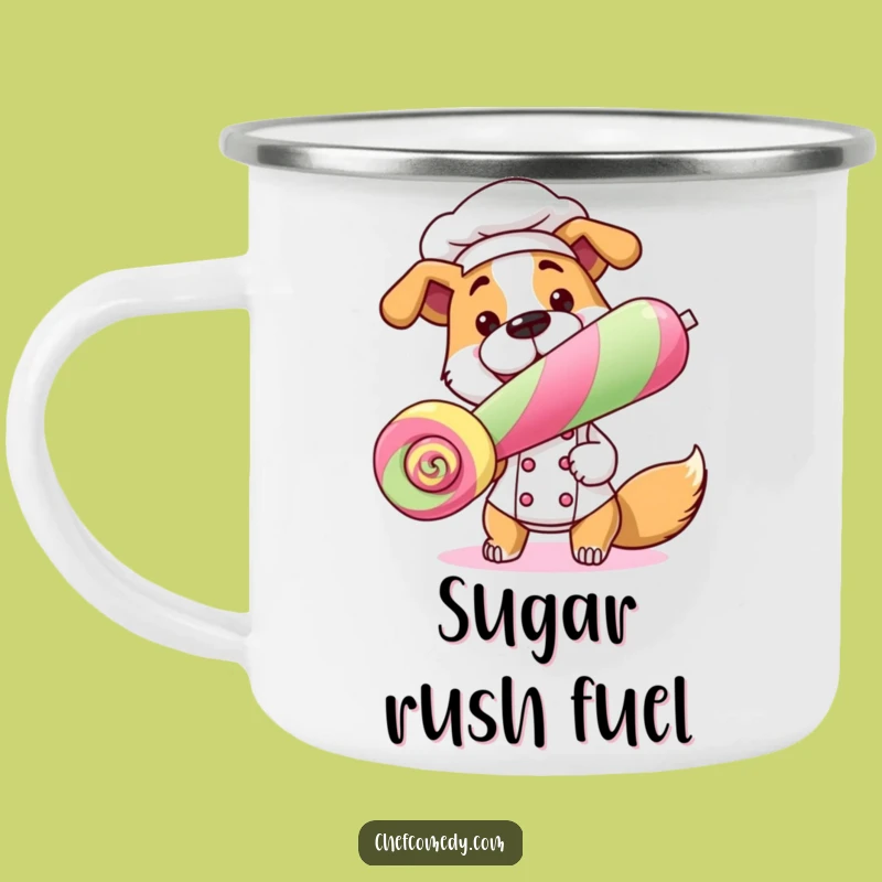 Adventure Dog Chef Camping Mug: Sweet Sips & Laughs, Perfect Gift!