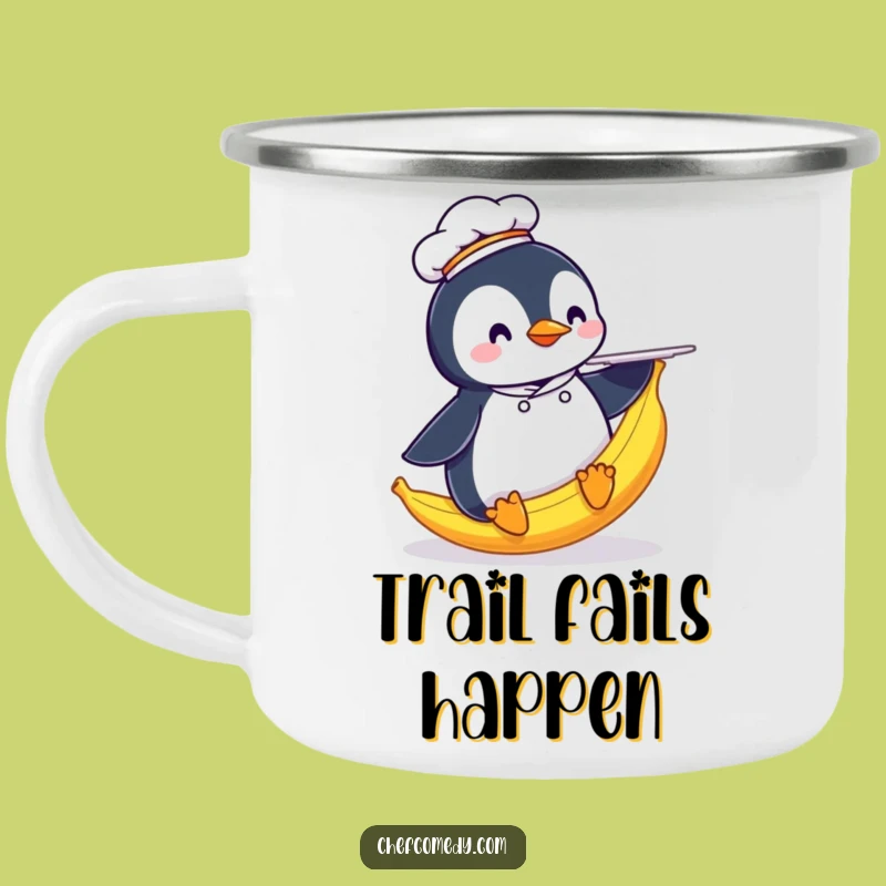 Funny Penguin Chef Camping Mug: Slipping Chef Cup, a Durable and Funny Gift for Outdoors