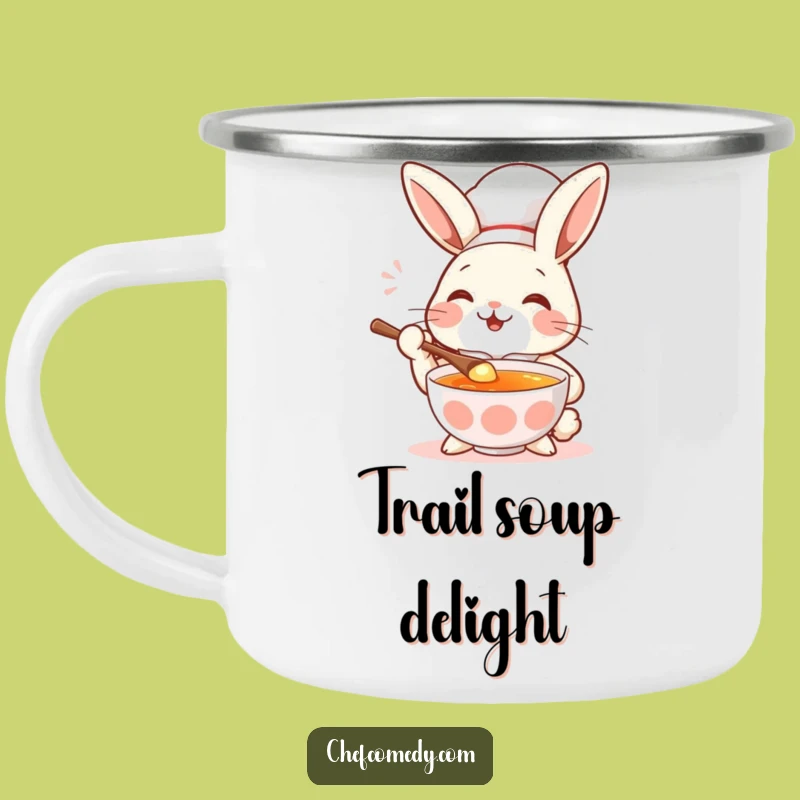 Funny Rabbit Chef Camping Mug - Sip Your Soup Adventures with Joy!