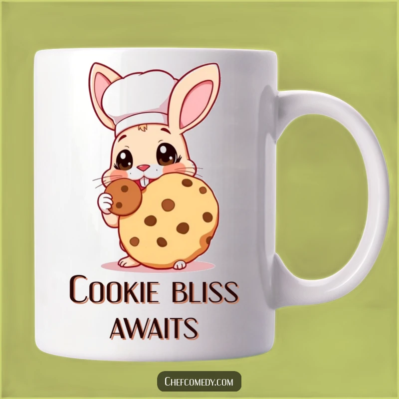 Funny Rabbit Chef Mug: Cookie Lover Chef, a Delightful and Funny Gift for Bakers