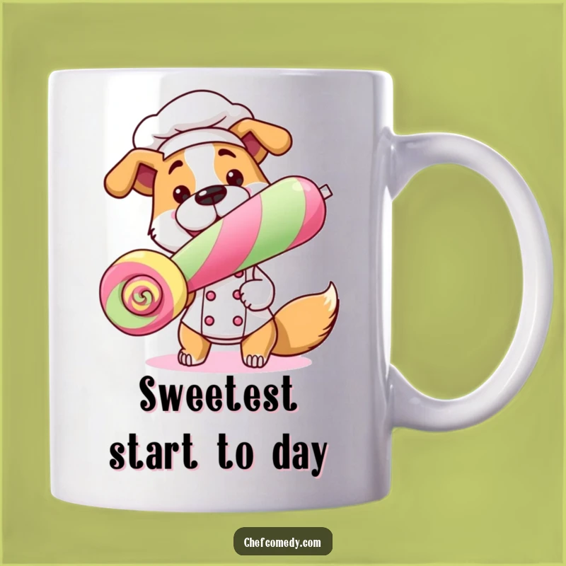 Funny Dog Chef Mug: Sweet Treats & Laughter, Perfect Gift for Dog Lovers!
