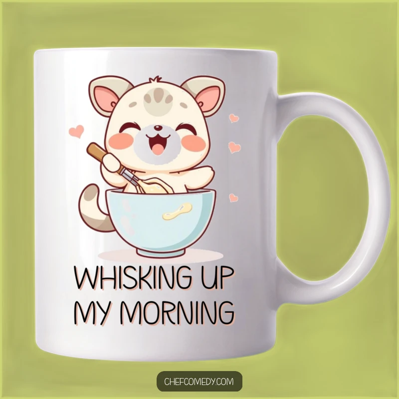 Funny Whisking Animal Batter Mug: Perfect Gift for Busy Bakers