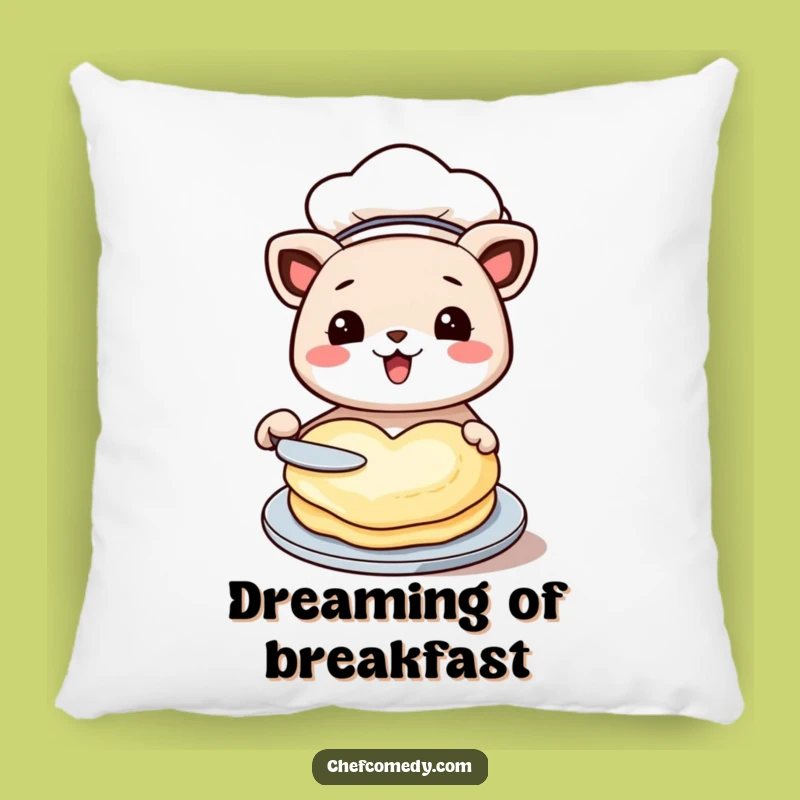 Funny Chef Animal Heart Pancake Pillow: Snuggle with Sweetness
