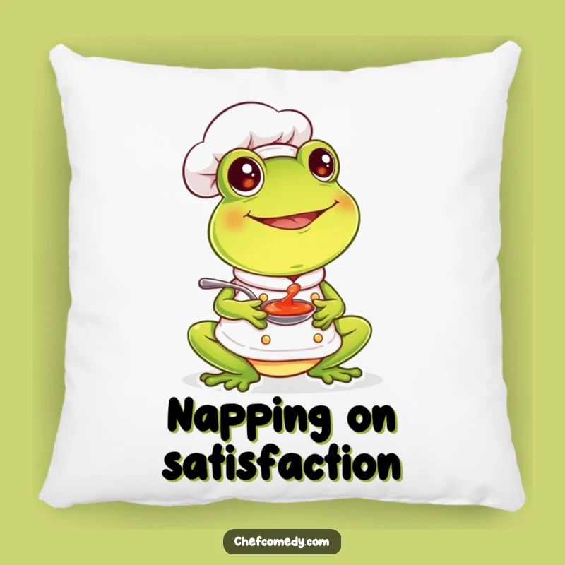 Funny Frog Chef Pillow - Soft and Joyful Accent for Your Home