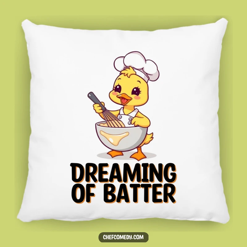 Funny Kawaii Duck Chef Whisking Pillow: Cuddle Up with Baking Bliss