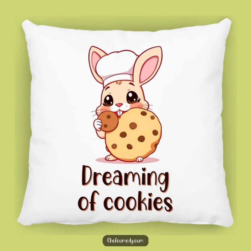 Funny Rabbit Chef Pillow: Cookie Snuggler Cushion, a Soft and Funny Gift for Comfort