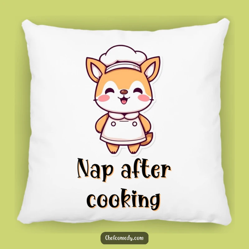 Funny Kawaii Chef Pillow - Cozy Humorous Gift for Kitchen Comfort
