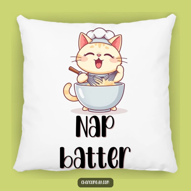 Funny Kawaii Cat Chef Pillow - Comfy Culinary Cat Cushion