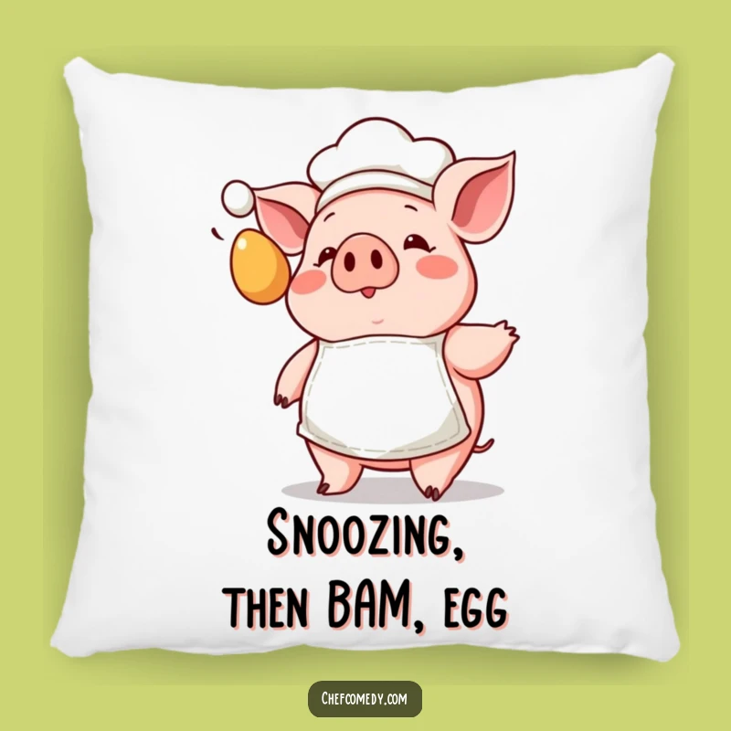 Cozy Funny Pig Chef Pillow: Cuddle Up with Kawaii Surprise and Tiny Apron