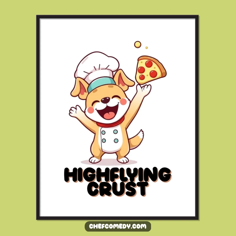 Funny Dog Chef Pizza Dough Digital Art - Instant Kitchen Cheer Gift