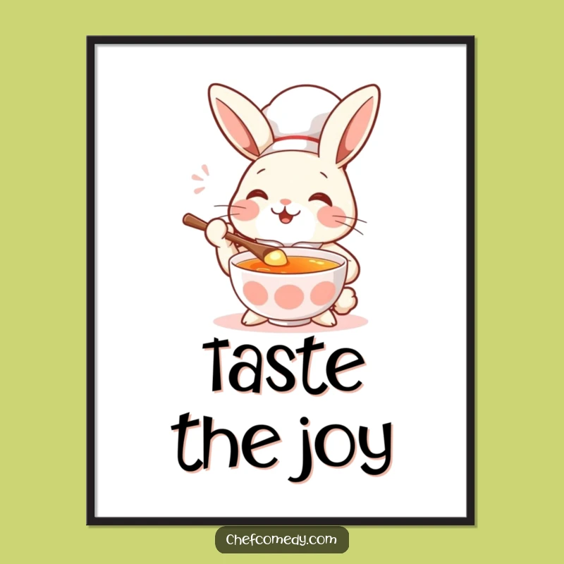 Funny Rabbit Chef Digital Art Print - Add Culinary Joy to Your Walls!