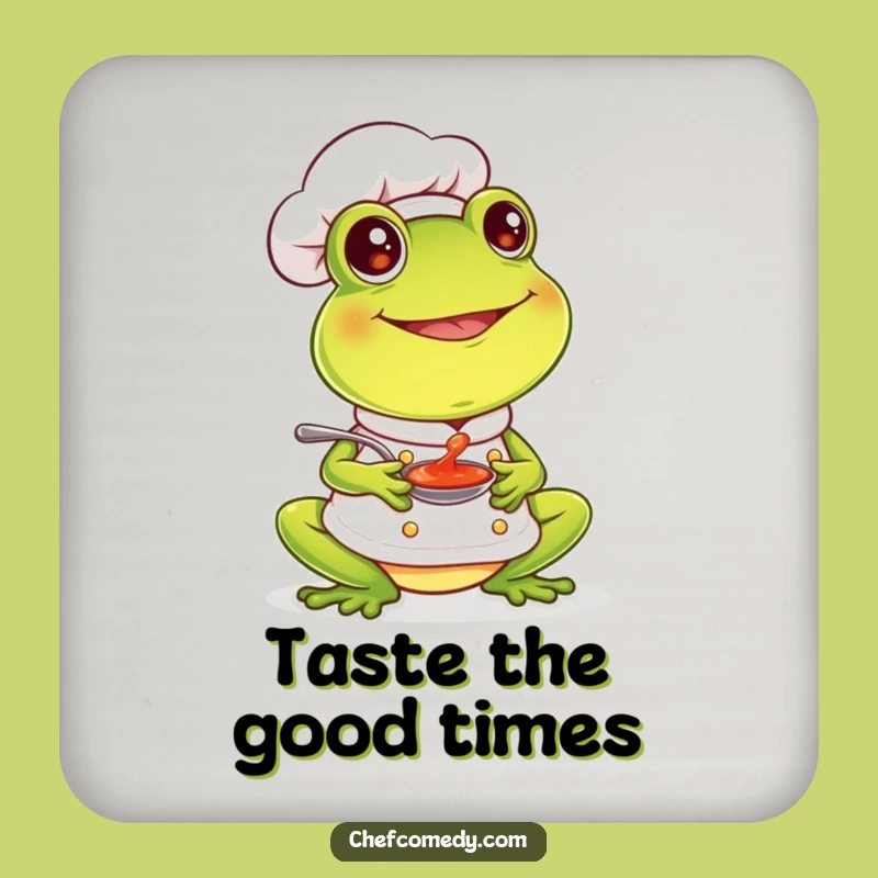 Funny Frog Chef Coasters - Protect Surfaces with Culinary Smiles