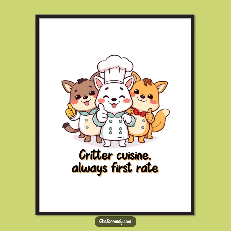 Free Printable Animal Chefs Wall Art: Hilarious Downloadable Decor For Cheerful Spaces