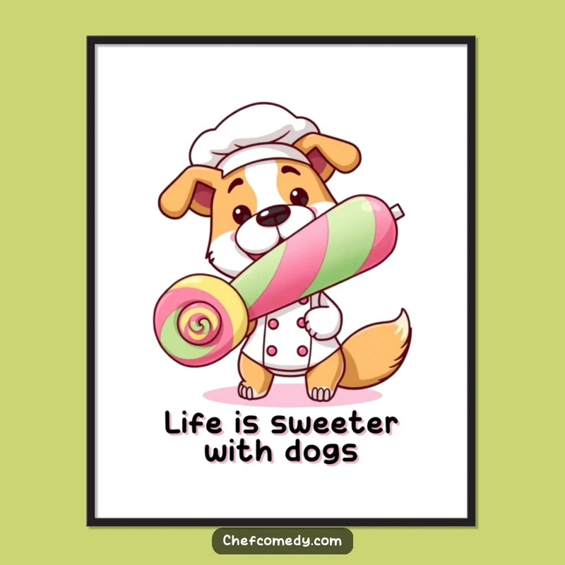 Free Printable Dog Chef Wall Art: Funny Downloadable Kitchen Decor for Animal Lovers