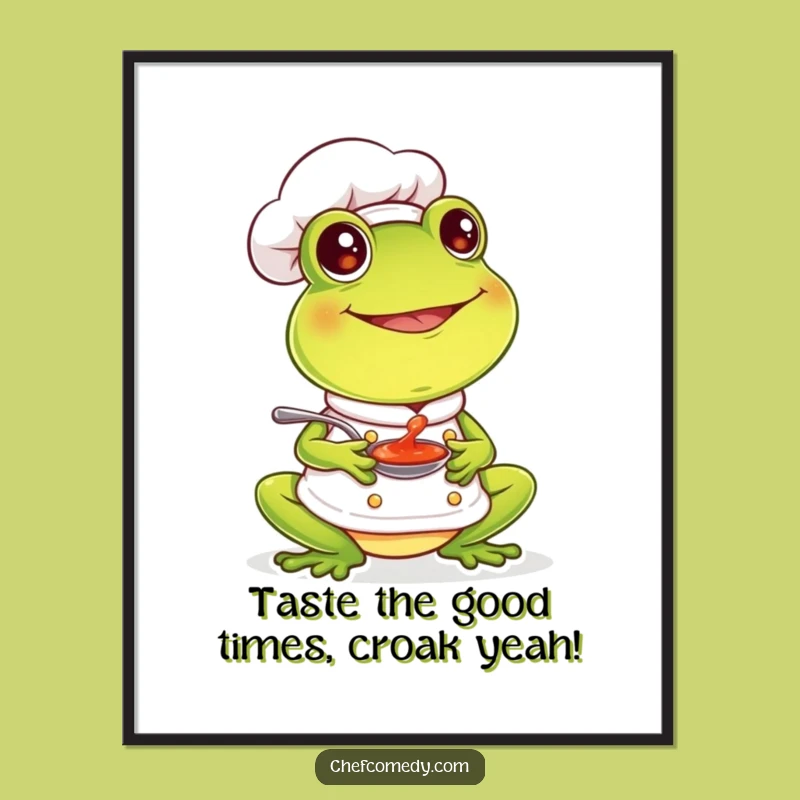 Free Printable Frog Chef Wall Art: Funny Downloadable Decor for Cheerful Kitchens