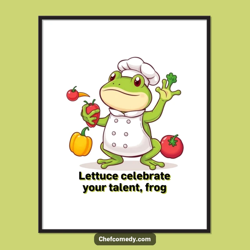Free Printable Frog Chef Wall Art: Hilarious Downloadable Decor For Kitchen Vibes