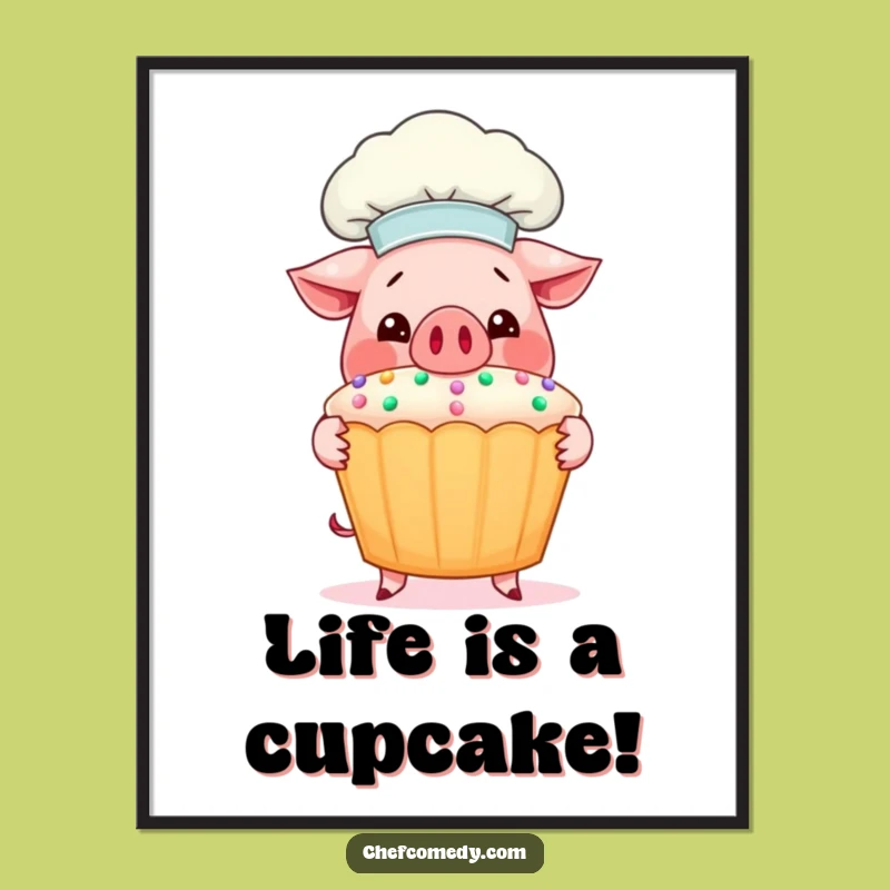 Free Printable Pig Chef Wall Art: Funny Downloadable Decor for Kitchens!