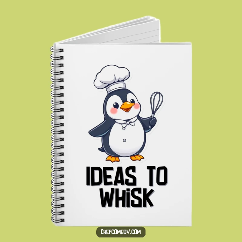 Funny Penguin Chef Recipe Notebook - Jot Down Your Culinary Adventures!