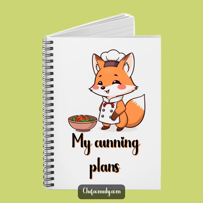 Funny Fox Chef Notebook: Culinary Victory Journal, a Clever and Funny Gift for Notes
