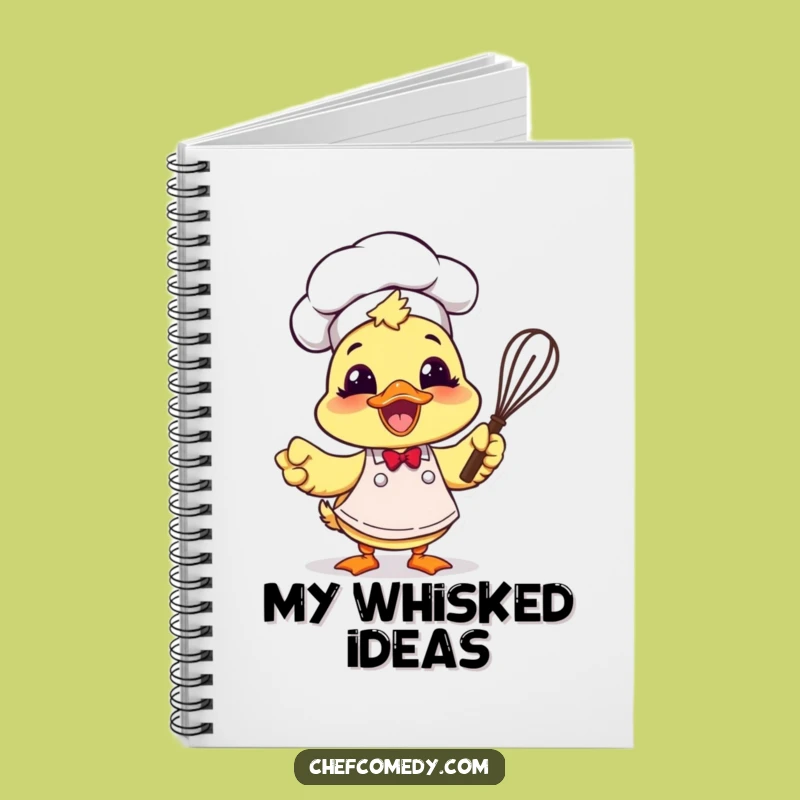 Funny Duck Chef Notebook - Jot Down Ideas with Culinary Enthusiasm