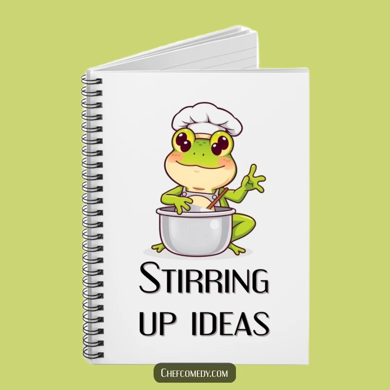 Funny Kawaii Frog Chef Notebook: Jot Down Recipes with Culinary Humor, Perfect Gift!
