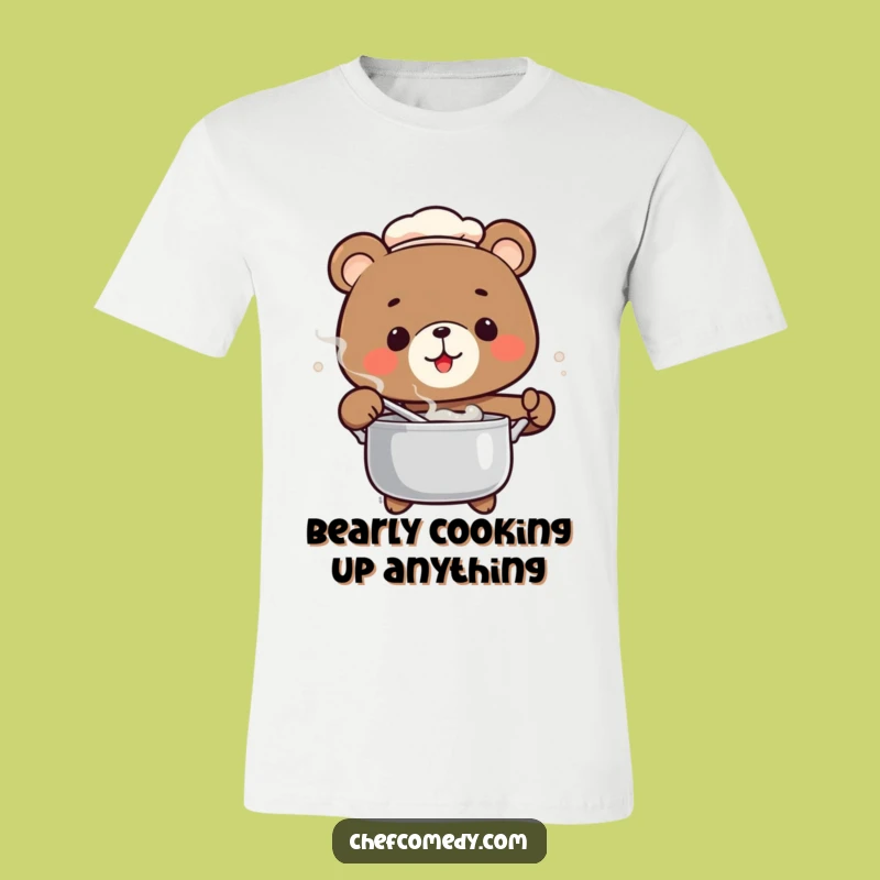 Funny Bear Chef T-Shirt: Hilarious Cooking Adventure, Perfect Gift for Food Lovers!