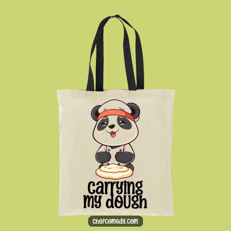 Funny Panda Chef Tote Bag: Carry Dough Dreams, Great Gift for Bakers