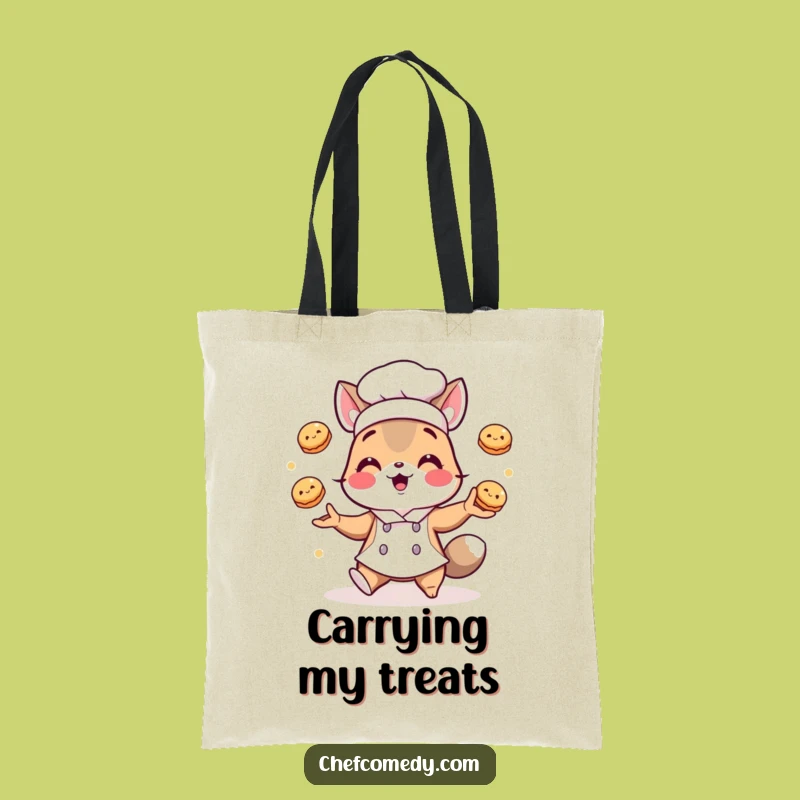 Funny Chef Animal Pastry Tote Bag: Stylish Bag for Bakers and Foodies