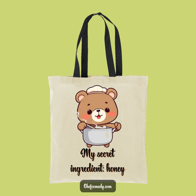 Funny Bear Chef Tote Bag: Carry Your Humor, Ideal Groceries Gift!