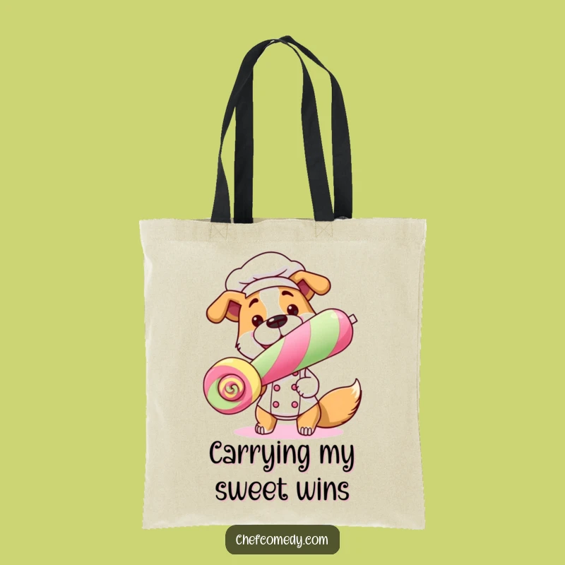 Funny Dog Chef Tote Bag: Carry Treats & Smiles, Ideal Gift!