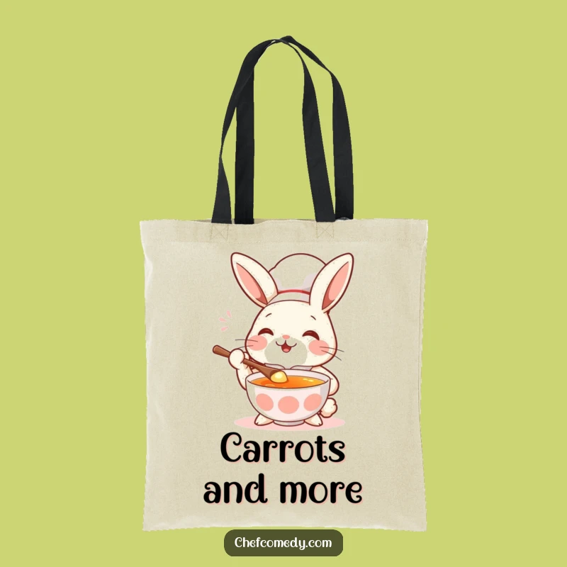 Funny Rabbit Chef Tote Bag - Carry Your Enthusiasm for Food Bags!