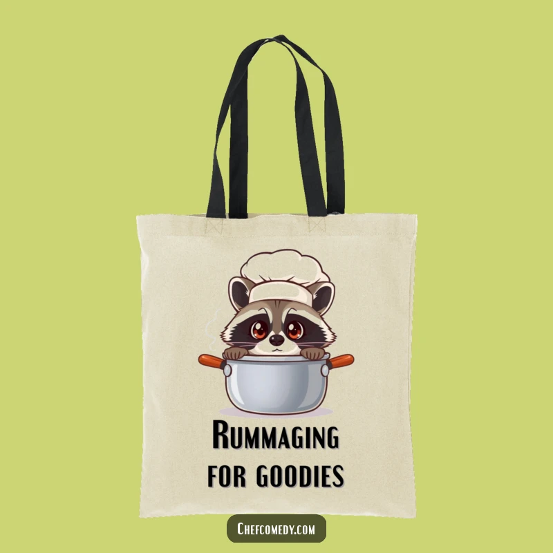Funny Raccoon Chef Tote Bag - Carry Your Secrets with Culinary Style